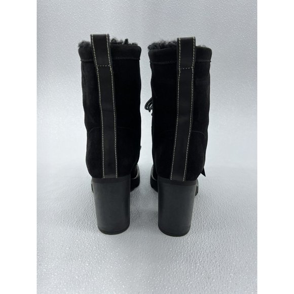 $300 Polo Ralph Lauren Black Fashion Booties Suede Ankle Boots Women's Various - Picture 4 of 12